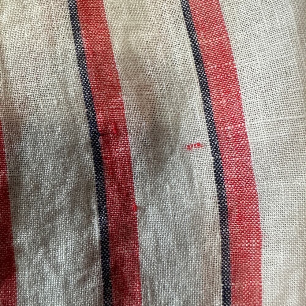Gap 100% Linen Red Striped Linen Popover Tunic, Beachy Coastal‎ Nautical Small - Picture 9 of 9